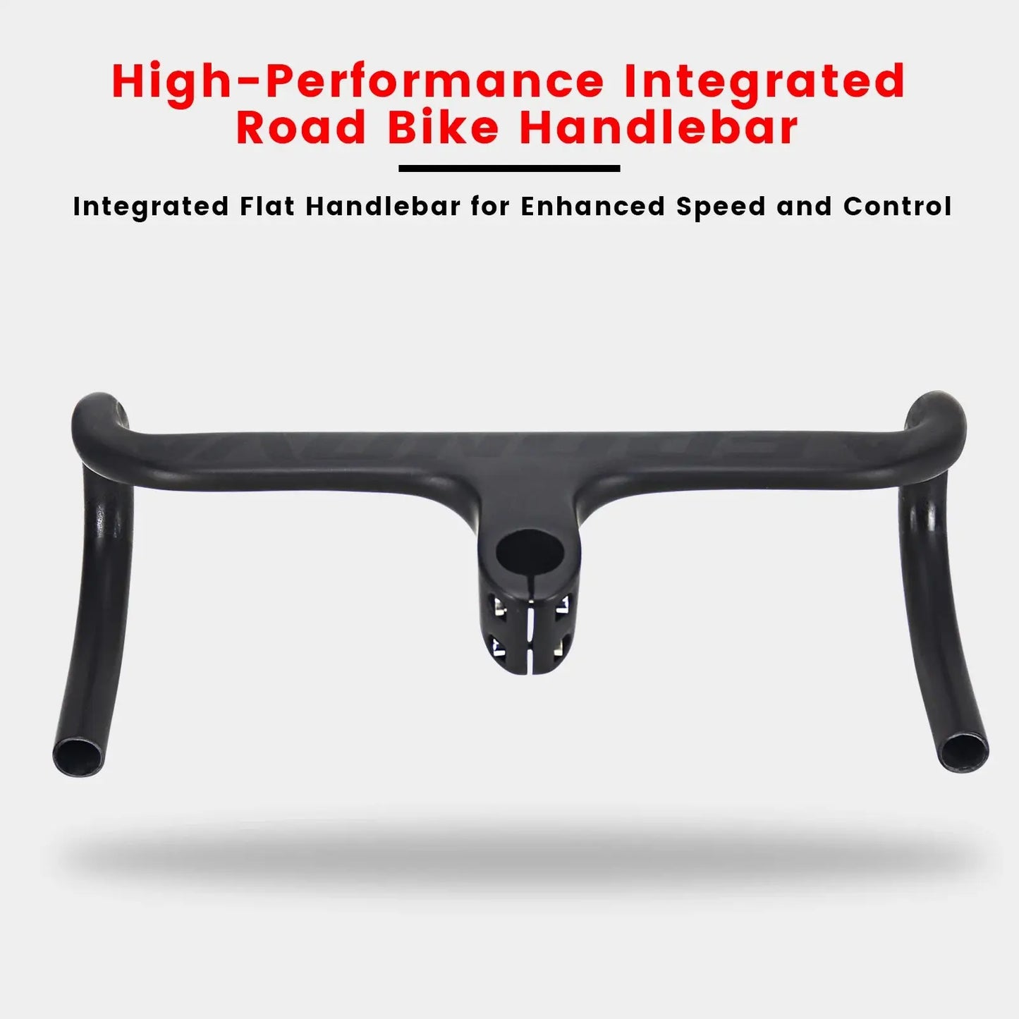 Bicycle Speed Integrated Handlebar,AERONOVA,28.6mm,Full Inner Routing,Flat Design,400/420/440mm,Carbon Drop Handle Bar - Cheap Carbon Parts