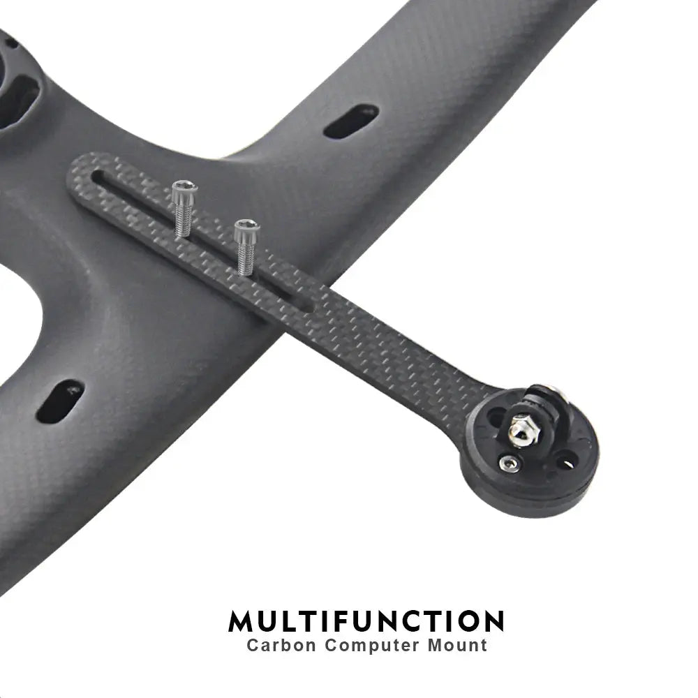 New Bicycle Computer Holder Carbon Fiber Road Bike Stopwatch Speedometer Mount Holder For Garmin Bryton Wahoo Giant Light Stand - Cheap Carbon Parts