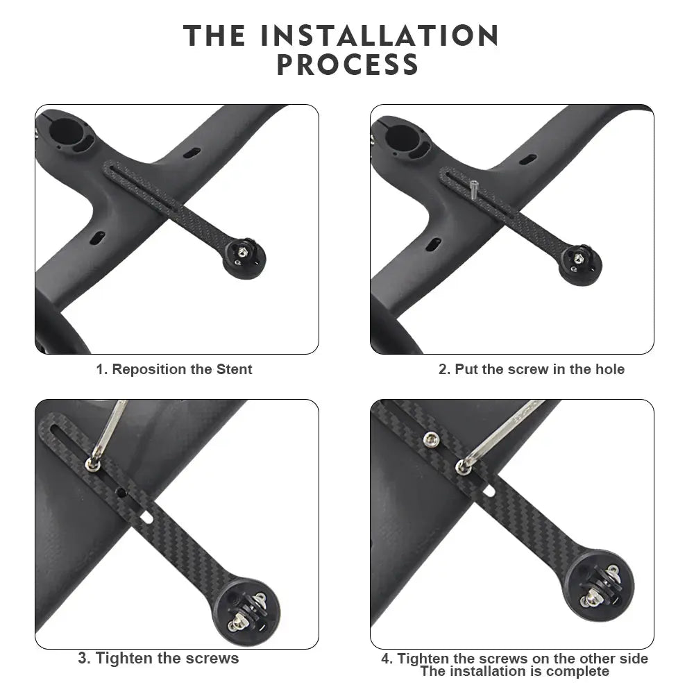 New Bicycle Computer Holder Carbon Fiber Road Bike Stopwatch Speedometer Mount Holder For Garmin Bryton Wahoo Giant Light Stand - Cheap Carbon Parts