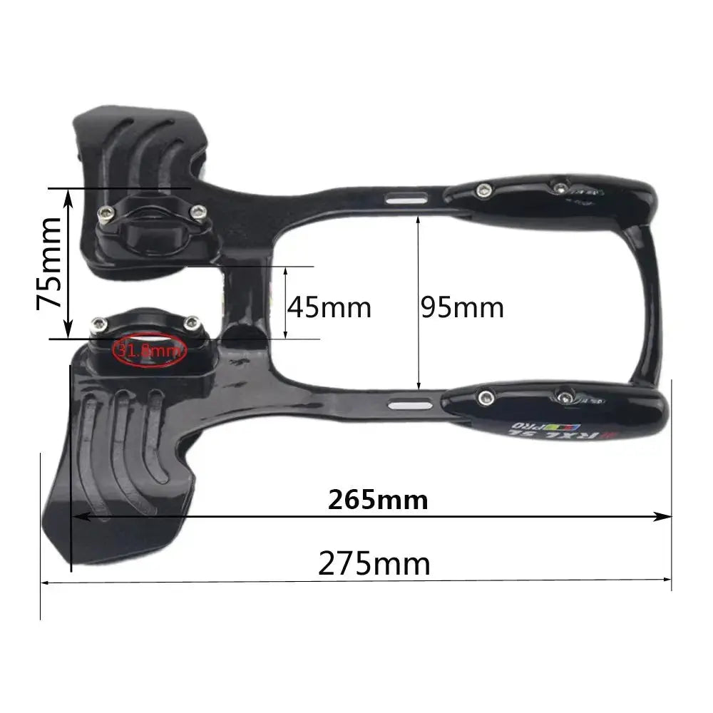 RXL SL TT bar Rest Handlebar Carbon 31.8mm Arm Rest Handlebar 3K Glossy /Matte For Road Bike Triathlon TT Handlebars - Cheap Carbon Parts