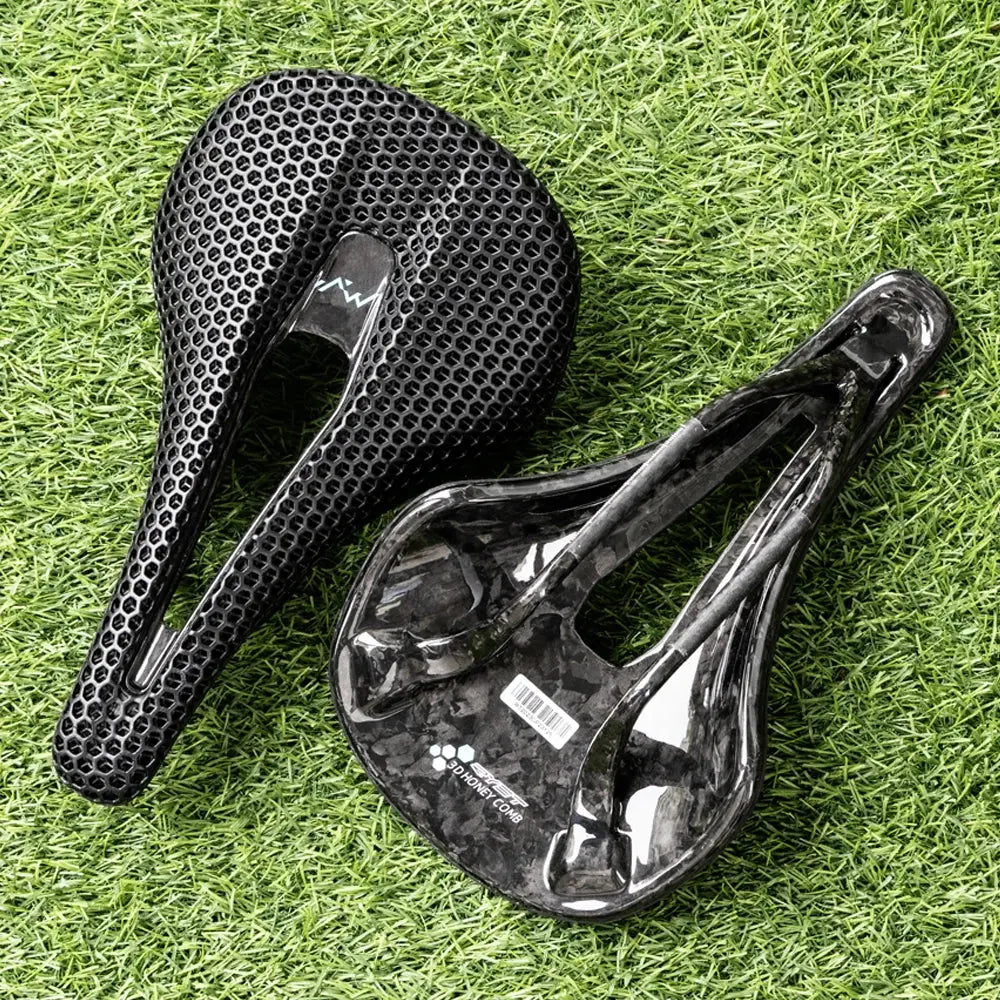 RYET 3D Printed Bike Carbon Saddle 140mm 143mm Super Light Road MTB Racing 3D/EVA Saddles Bicycle Cushion Cycling Seating Part - Cheap Carbon Parts