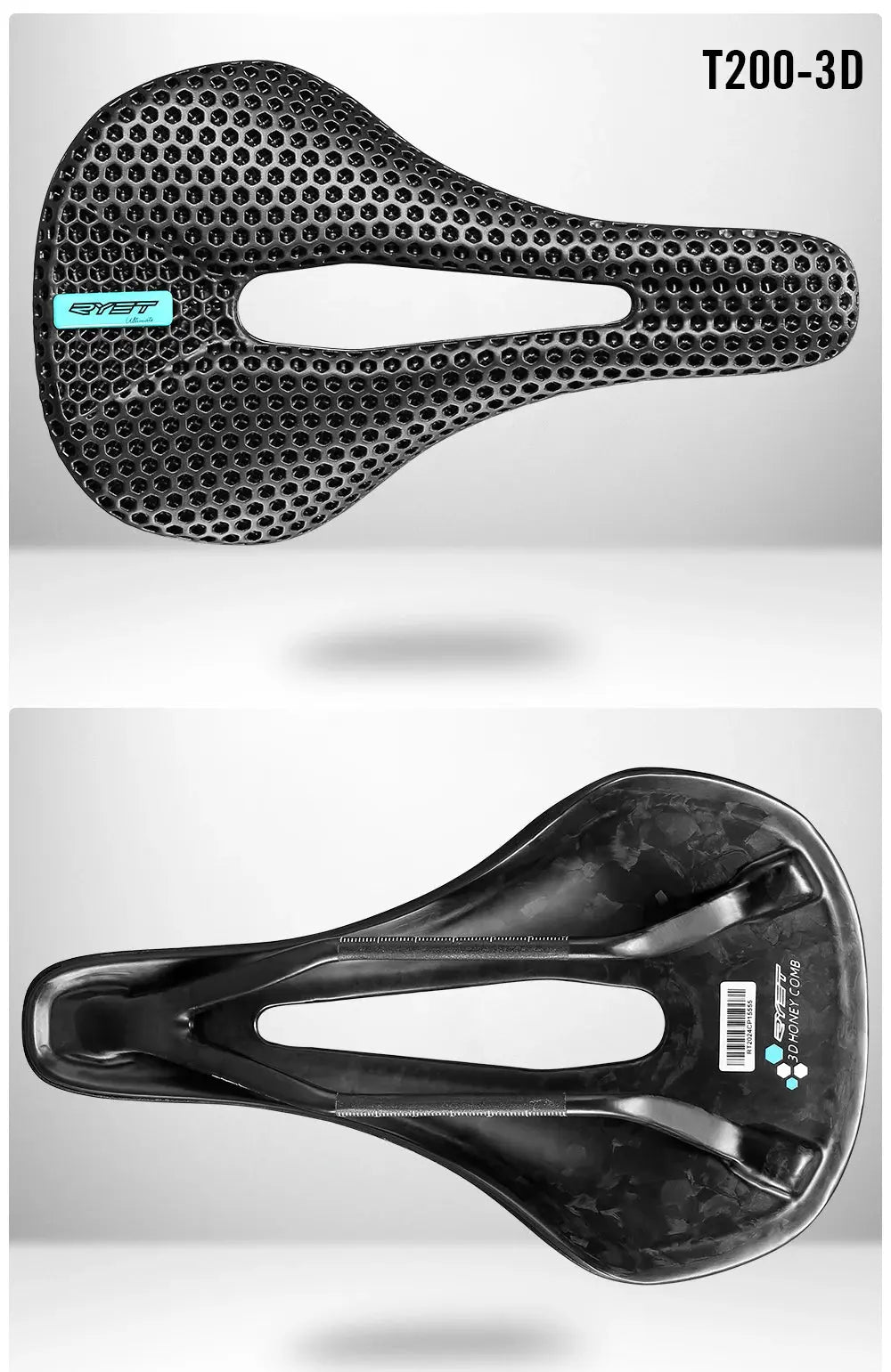 RYET 3D Printed Bike Carbon Saddle 140mm 143mm Super Light Road MTB Racing 3D/EVA Saddles Bicycle Cushion Cycling Seating Part - Cheap Carbon Parts