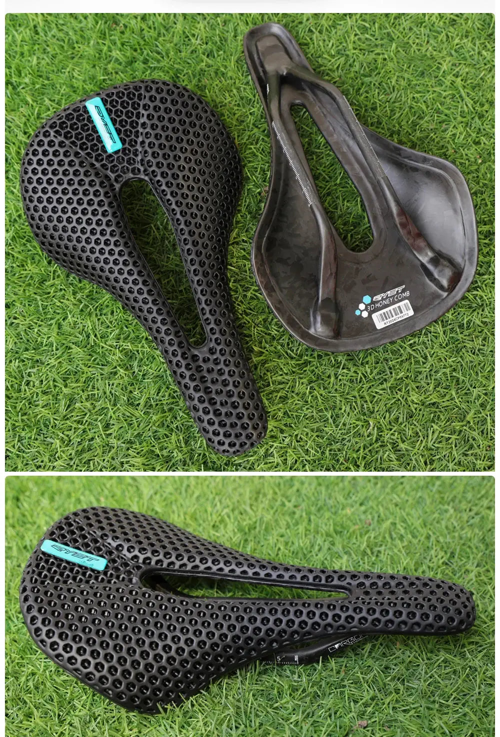 RYET 3D Printed Bike Carbon Saddle 140mm 143mm Super Light Road MTB Racing 3D/EVA Saddles Bicycle Cushion Cycling Seating Part - Cheap Carbon Parts