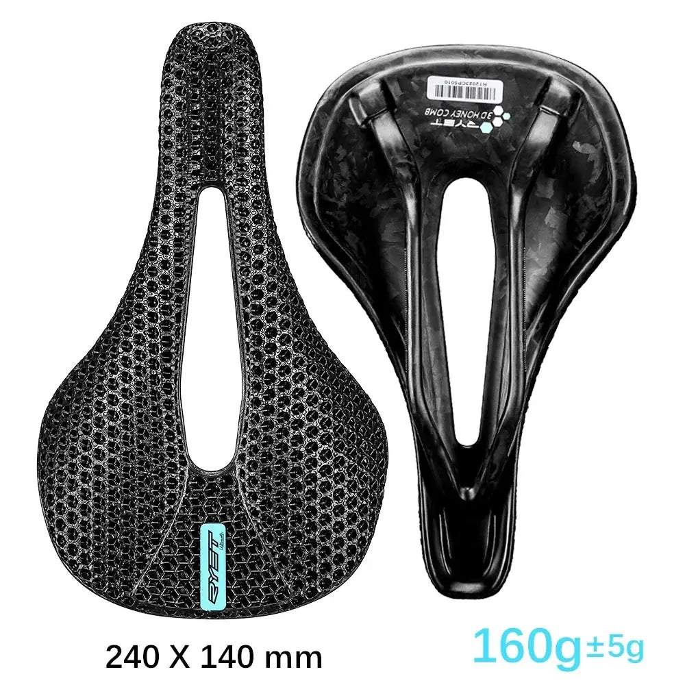 RYET 3D Printed Bike Carbon Saddle 140mm 143mm Super Light Road MTB Racing 3D/EVA Saddles Bicycle Cushion Cycling Seating Part - Cheap Carbon Parts