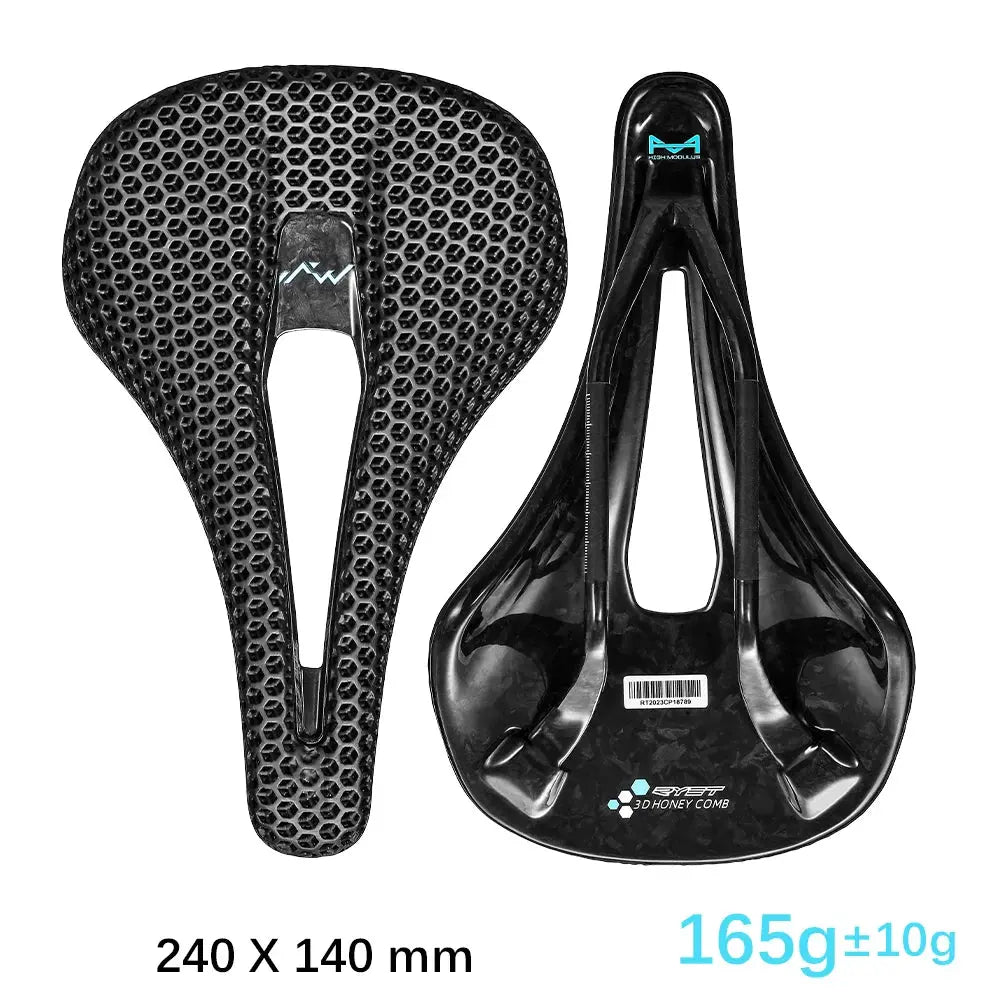 RYET 3D Printed Bike Carbon Saddle 140mm 143mm Super Light Road MTB Racing 3D/EVA Saddles Bicycle Cushion Cycling Seating Part - Cheap Carbon Parts