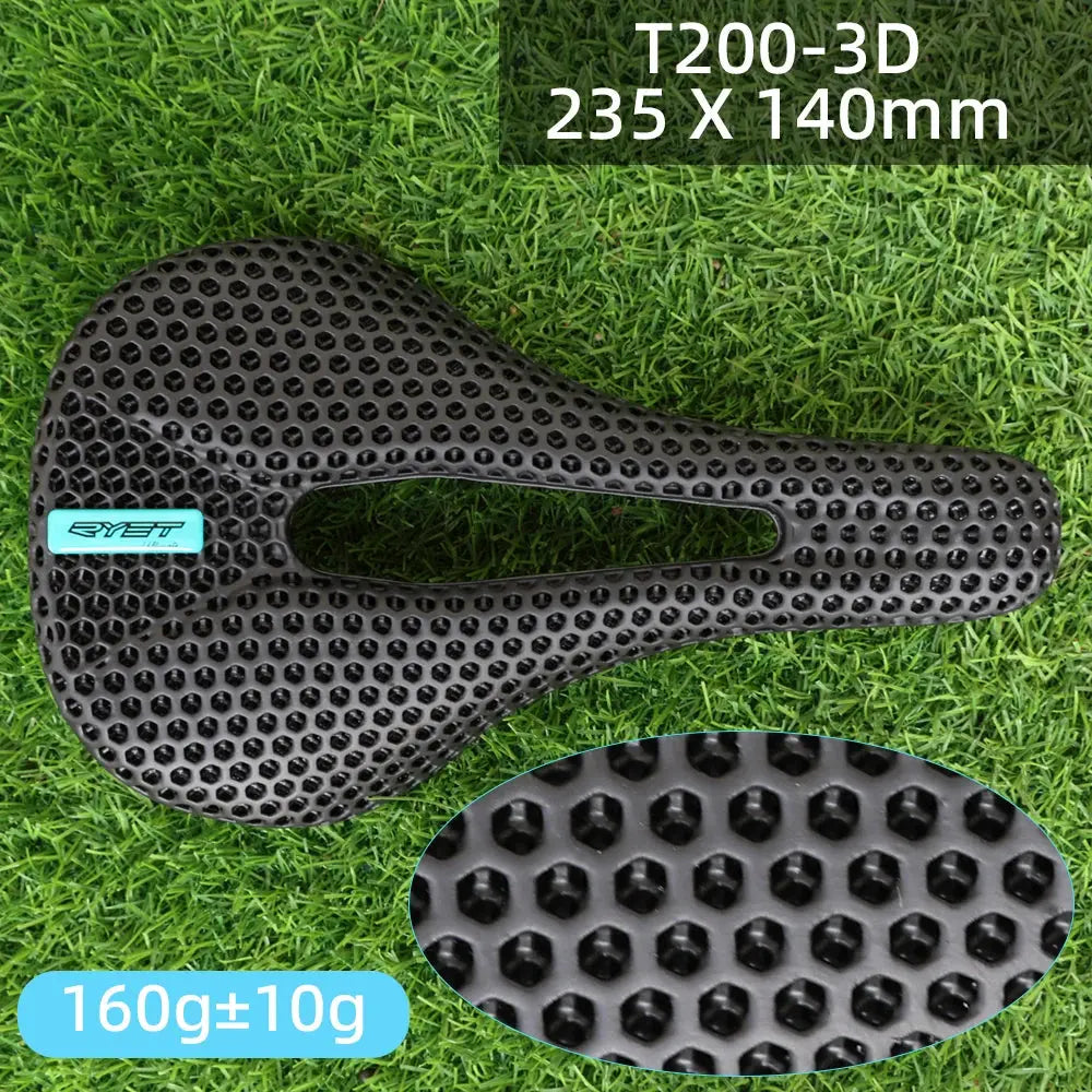 RYET 3D Printed Bike Carbon Saddle 140mm 143mm Super Light Road MTB Racing 3D/EVA Saddles Bicycle Cushion Cycling Seating Part - Cheap Carbon Parts