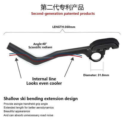 RXL SL Carbon Bicycle Rest Bar 31.8mm TT Handlebar Bicycle Rest Bar 30°/40°/50° Triathlon Extender Carbon Road HandlebarRest Bar - Cheap Carbon Parts