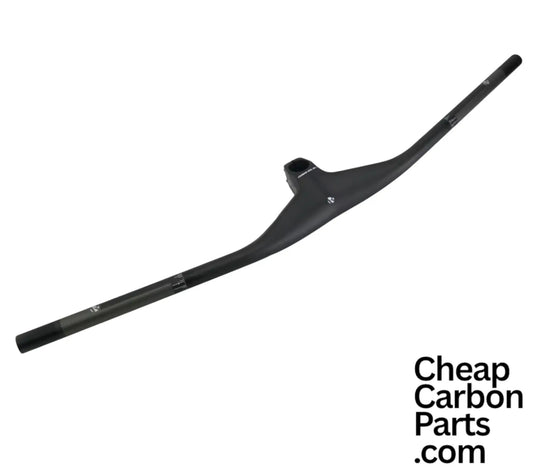 RXL SL MTB Carbon Fiber Integrated handlebar and stem 28.6mm -17 Degree 70/80/90mm - Cheap Carbon Parts
