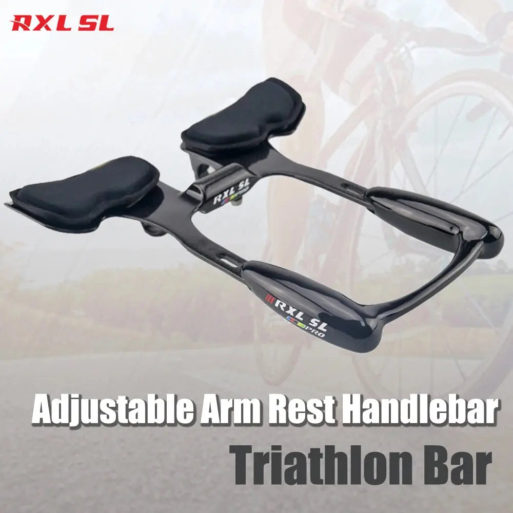 RXL SL TT bar Rest Handlebar Carbon 31.8mm Arm Rest Handlebar 3K Glossy /Matte For Road Bike Triathlon TT Handlebars - Cheap Carbon Parts