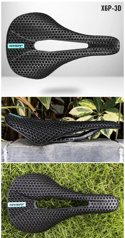 RYET 3D Printed Bike Carbon Saddle 140mm 143mm Super Light Road MTB Racing 3D/EVA  Saddles Bicycle Cushion Cycling Seating Part - Cheap Carbon Parts